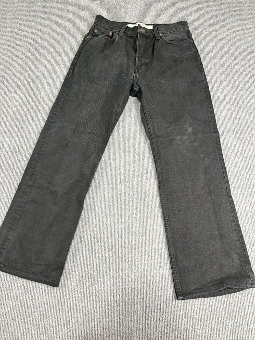 Gap Mens Black Easy Fit Straight Leg Jeans 28x28